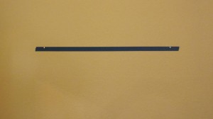 Place tape on wall - use a level to make sure it's straight
